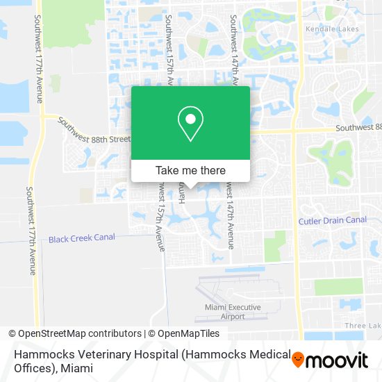 Mapa de Hammocks Veterinary Hospital (Hammocks Medical Offices)