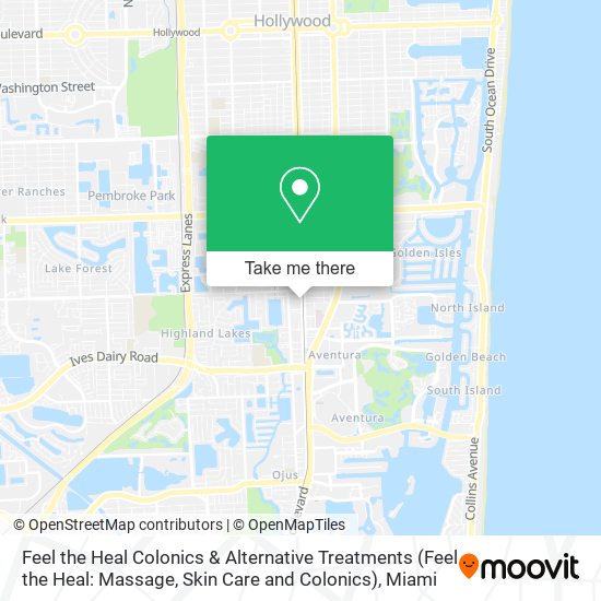 Feel the Heal Colonics & Alternative Treatments (Feel the Heal: Massage, Skin Care and Colonics) map