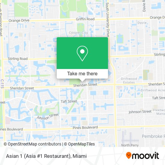 Asian 1 (Asia #1 Restaurant) map