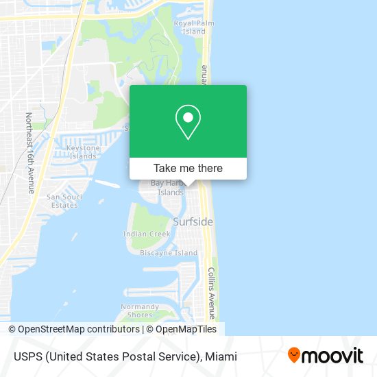 Mapa de USPS (United States Postal Service)