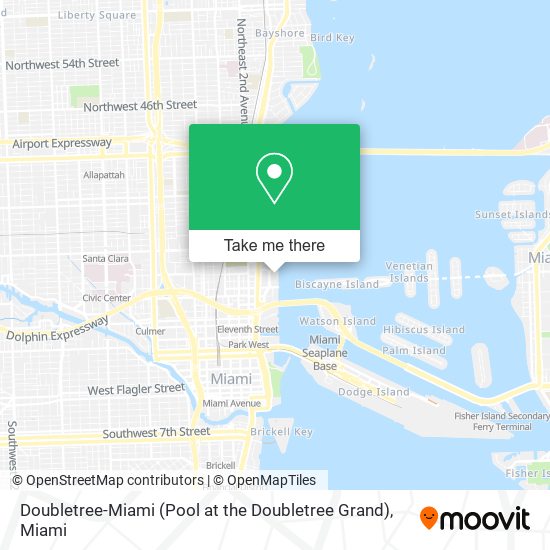 Doubletree-Miami (Pool at the Doubletree Grand) map