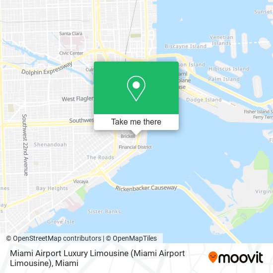 Mapa de Miami Airport Luxury Limousine