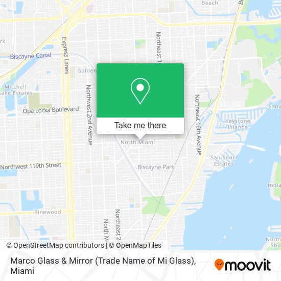 Marco Glass & Mirror (Trade Name of Mi Glass) map