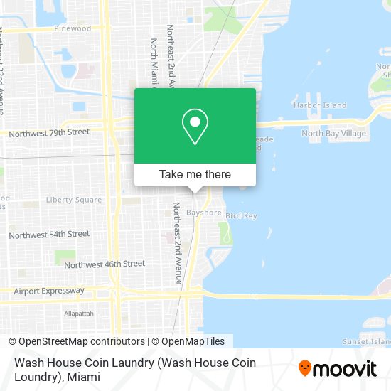 Mapa de Wash House Coin Laundry