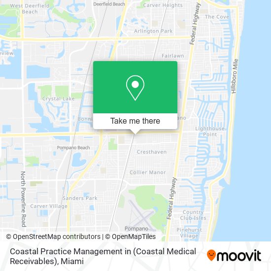 Mapa de Coastal Practice Management in (Coastal Medical Receivables)