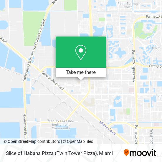 Slice of Habana Pizza (Twin Tower Pizza) map