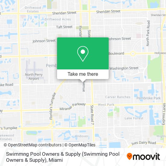 Swimmng Pool Owners & Supply map