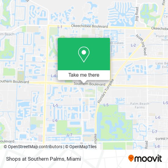 Shops at Southern Palms map