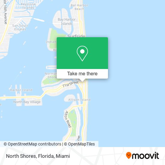 North Shores, Florida map