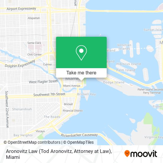 Mapa de Aronovitz Law (Tod Aronovitz, Attorney at Law)