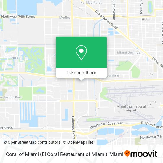 Mapa de Coral of Miami (El Coral Restaurant of Miami)