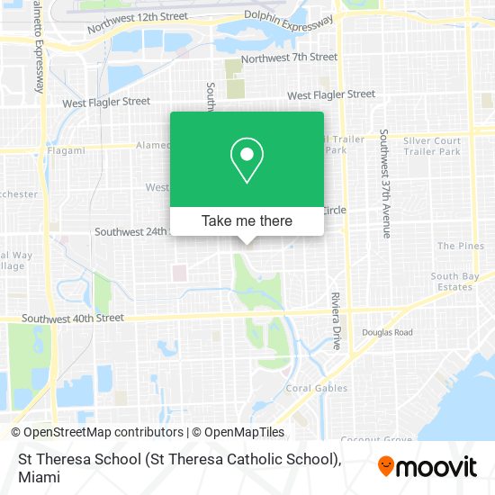 St Theresa School map
