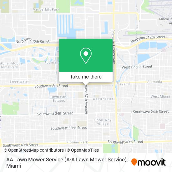 AA Lawn Mower Service map