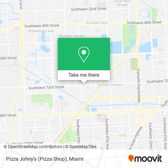 Mapa de Pizza Johny's (Pizza Shop)
