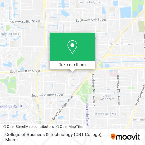 Mapa de College of Business & Technology (CBT College)