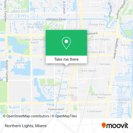Northern Lights map