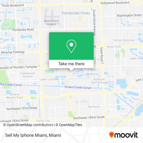 Mapa de Sell My Iphone Miami