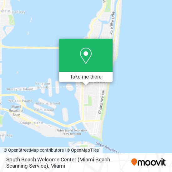 Mapa de South Beach Welcome Center (Miami Beach Scanning Service)