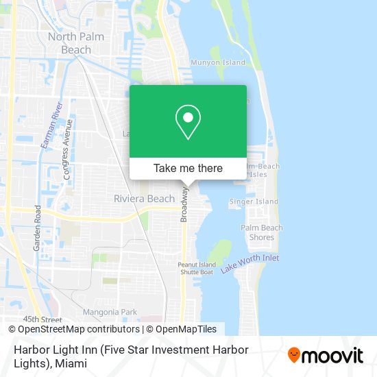 Mapa de Harbor Light Inn (Five Star Investment Harbor Lights)