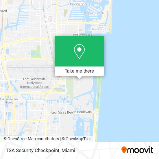 Mapa de TSA Security Checkpoint