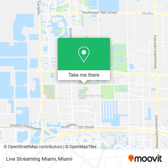 Mapa de Live Streaming Miami