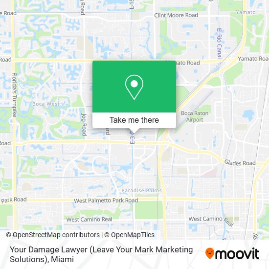 Mapa de Your Damage Lawyer (Leave Your Mark Marketing Solutions)