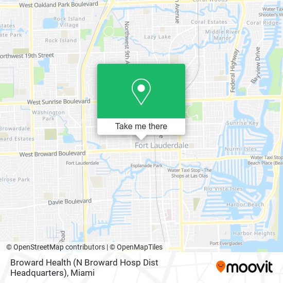 Mapa de Broward Health (N Broward Hosp Dist Headquarters)