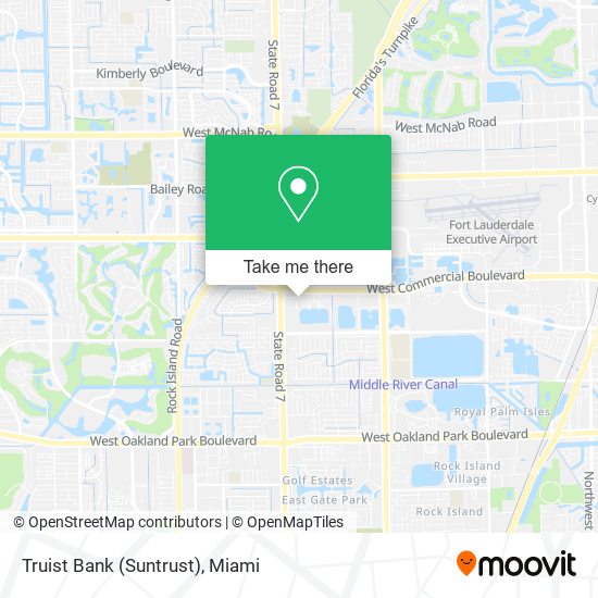 Truist Bank (Suntrust) map