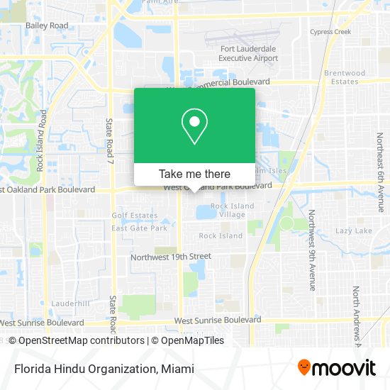 Mapa de Florida Hindu Organization