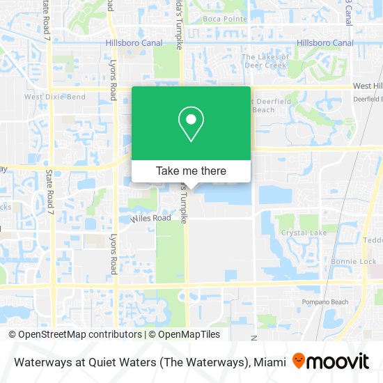 Waterways at Quiet Waters (The Waterways) map