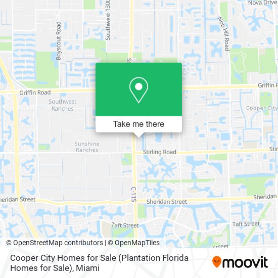 Mapa de Cooper City Homes for Sale (Plantation Florida Homes for Sale)