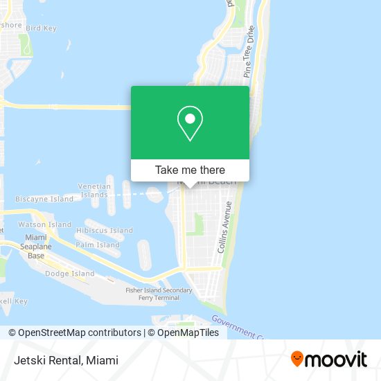 Jetski Rental map