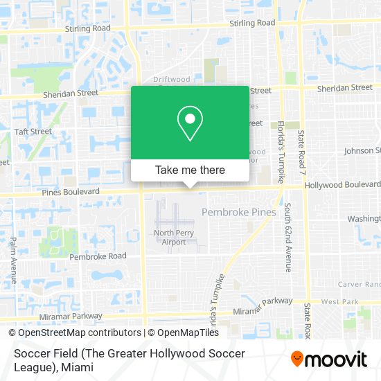 Mapa de Soccer Field (The Greater Hollywood Soccer League)