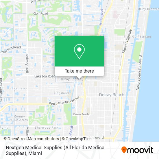 Mapa de Nextgen Medical Supplies (All Florida Medical Supplies)