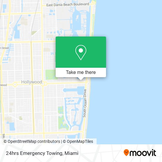 24hrs Emergency Towing map