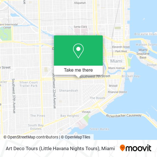 Art Deco Tours (Little Havana Nights Tours) map