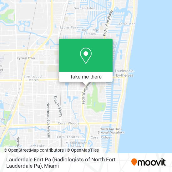 Mapa de Lauderdale Fort Pa (Radiologists of North Fort Lauderdale Pa)
