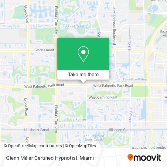 Mapa de Glenn Miller Certified Hypnotist