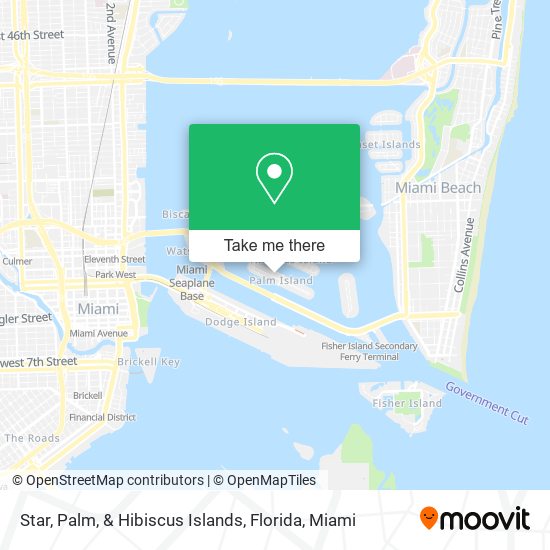 Mapa de Star, Palm, & Hibiscus Islands, Florida