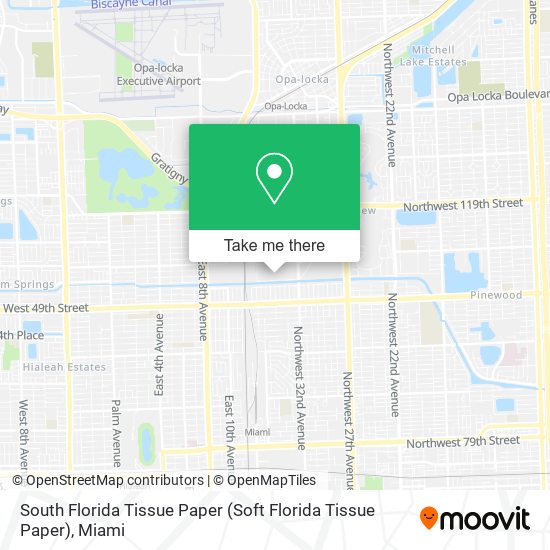 Mapa de South Florida Tissue Paper