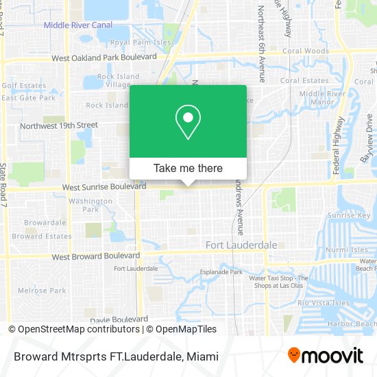 Mapa de Broward Mtrsprts FT.Lauderdale