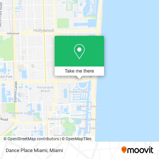 Dance Place Miami map