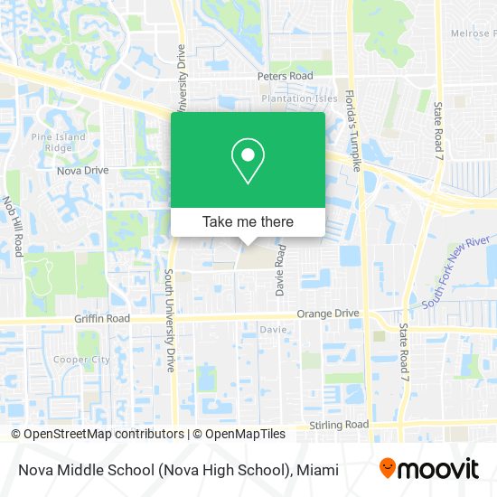 Mapa de Nova Middle School (Nova High School)