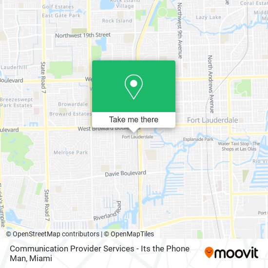 Communication Provider Services - Its the Phone Man map