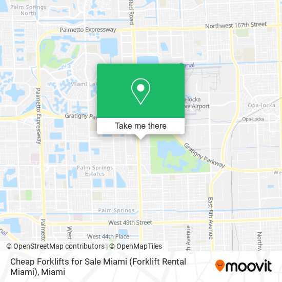 Cheap Forklifts for Sale Miami (Forklift Rental Miami) map