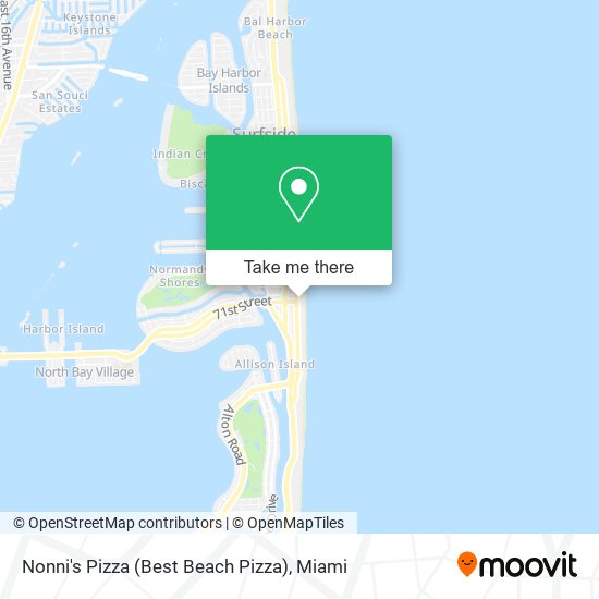 Mapa de Nonni's Pizza (Best Beach Pizza)