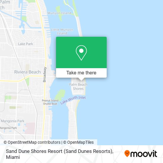 Mapa de Sand Dune Shores Resort (Sand Dunes Resorts)