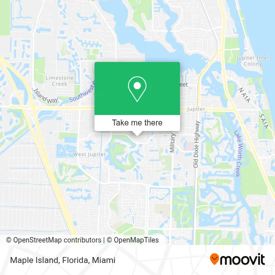 Maple Island, Florida map