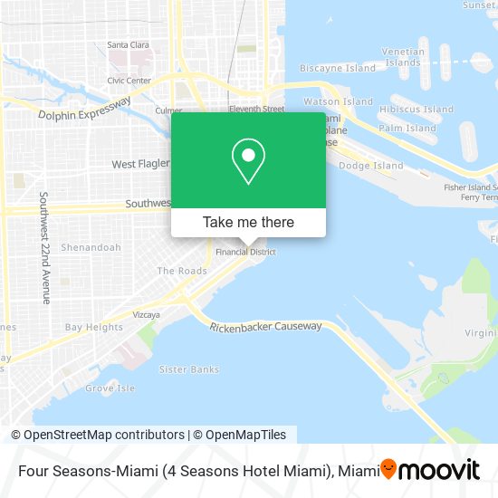 Mapa de Four Seasons-Miami (4 Seasons Hotel Miami)