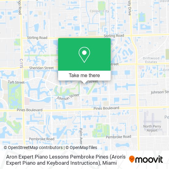 Aron Expert Piano Lessons Pembroke Pines (Aron's Expert Piano and Keyboard Instructions) map